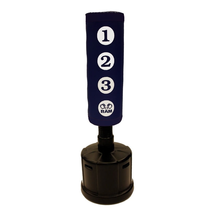 RAM C bokspaal / staande bokszak met scoring zones BLUE RAM C staande bokszak met scoring zones blauw