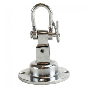 Metalen swivel voor een speedball.